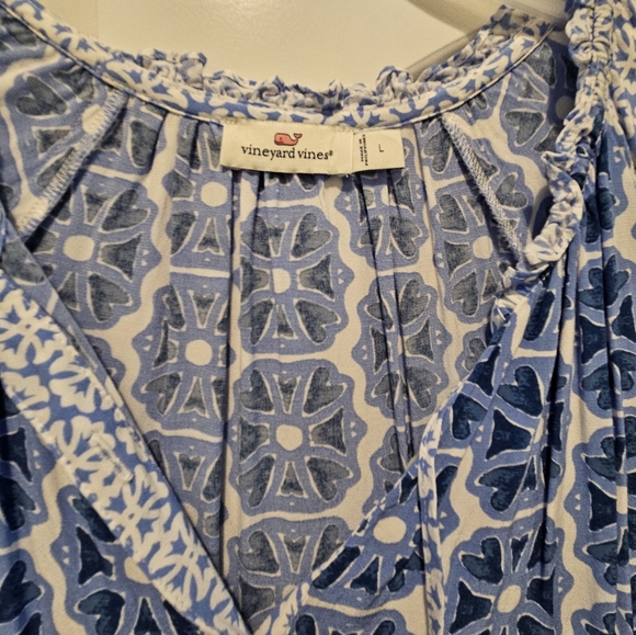Vineyard vines geo print tiered dress - Picture 2 of 3